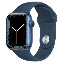 Умные часы Apple Watch Series 7 GPS 41mm Aluminium with Sport Band, Abyss Blue/Синий омут (MKN13RU/A) - esmart66.ru - Интернет-магазин цифровой техники | Екатеринбург