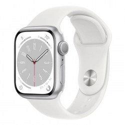 Умные часы Apple Watch Series 8 41 мм Aluminium Case, silver/white Sport Band (S/M) - esmart66.ru - Интернет-магазин цифровой техники | Екатеринбург